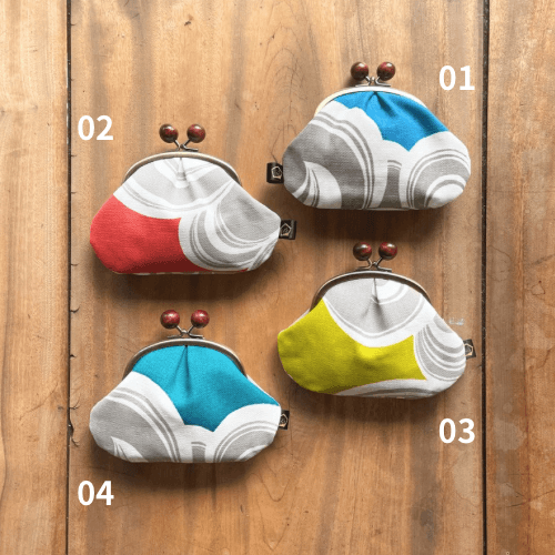 【オリジナルテキスタイル】木玉のふっくらポーチ | 2枚目